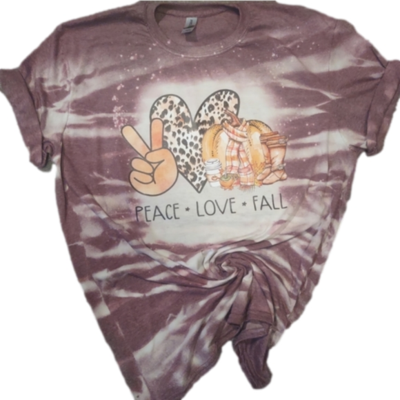 Fall Bleached Women's T-shirt Short Sleeve Size XL - Picture 3 of 6